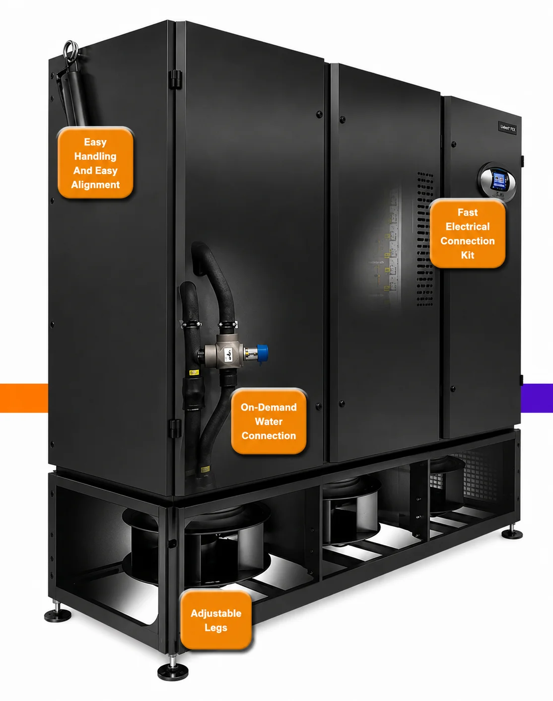 PCW from 25 to 220 kW Chilled Water Units Optimizing Data Center Efficiency